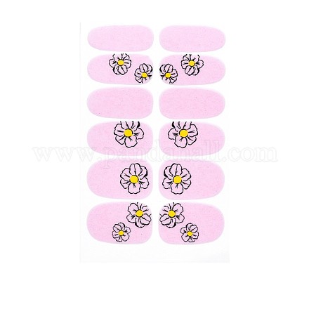 Pegatinas de calcomanías de uñas de cubierta completa de la serie de flores MRMJ-T109-WSZ463-1