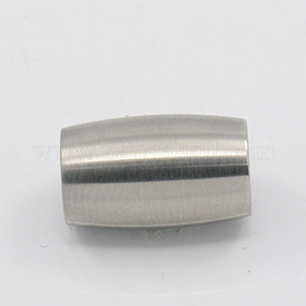 Matte 304 Stainless Steel Magnetic Clasps X-STAS-K007-18-1