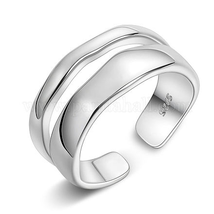 925 кольцо-манжета из стерлингового серебра Shegrace с родиевым покрытием JR781A-1
