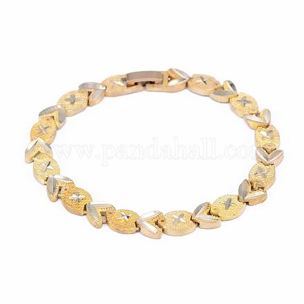 Brass Chain Bracelets Making BJEW-F278-01C-1