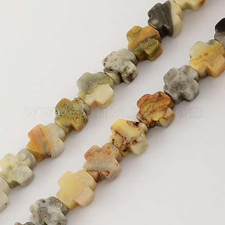 Natural Crazy Agate Stone Beads Strands G-R182-09-1