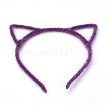 Hair Accessories Iron Kitten Hair Band Findings X-OHAR-S195-03D-1
