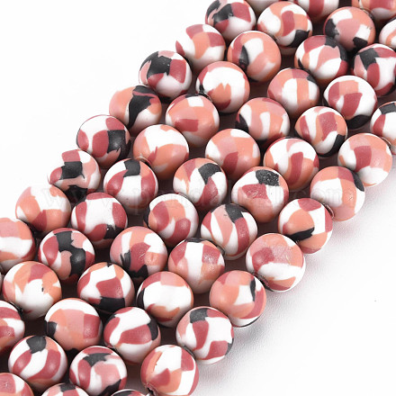 Handgemachte Fimo-Perlen Stränge CLAY-N008-054-07-1