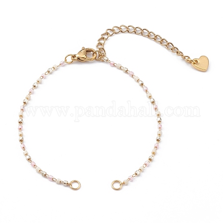 Fabrication de bracelets à maillons en perles de verre AJEW-JB00921-01-1