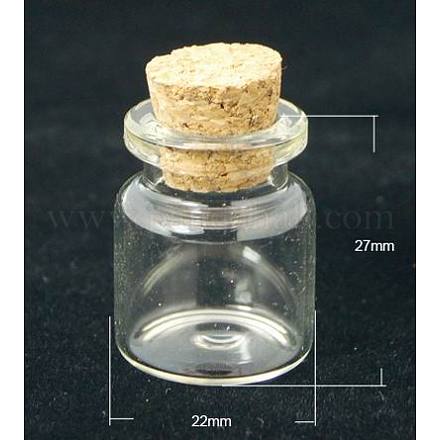 Contenitori per perle di vetro che desiderano bottiglie X-CON-Q011-1