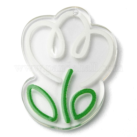 Pendentifs en acrylique transparent &nbsp;MACR-Q160-02D-1