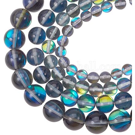 Perles synthétiques en pierre de lune PH-G-G755-13-1