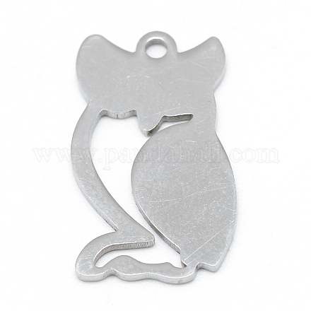 304 Stainless Steel Stamping Blank Tag Pendants STAS-T008-018-1
