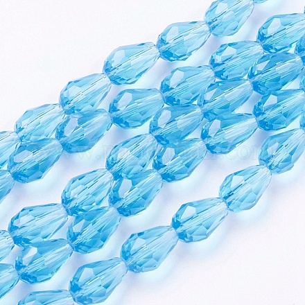 Chapelets de perles en verre X-GLAA-R024-11x8mm-7-1