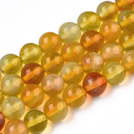 Perles rondes de fils de verre GLAA-M044-01J-1