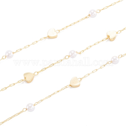 Handgefertigte Perlenketten aus Messing CHC-M021-08LG-1