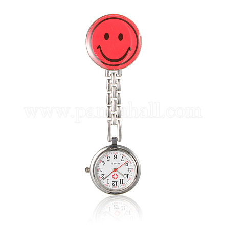 Alloy Smiley Nurse Table Pocket Watches WACH-N007-03C-1