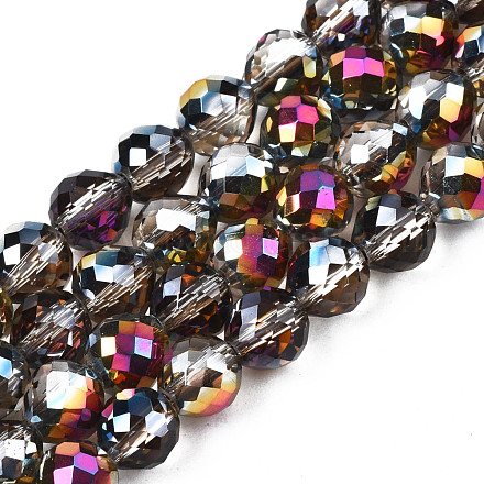 Electroplate Translucent Glass Beads Strands EGLA-N002-26-D02-1