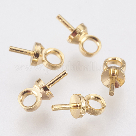 Tasse en laiton pendentif perle bails broches pendentifs X-KK-T029-116G-1