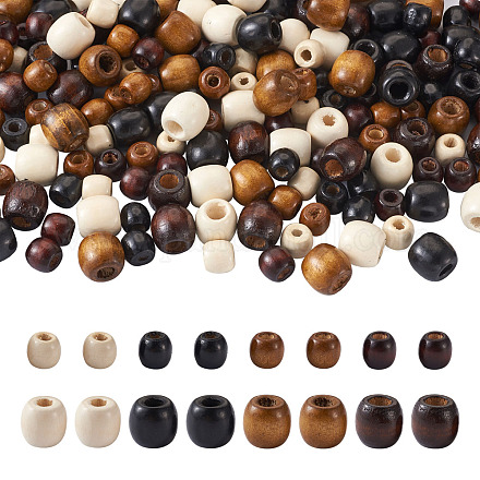 Cheriswelry perles en bois naturel teints WOOD-CW0001-01-LF-1