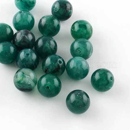 Round Imitation Gemstone Acrylic Beads OACR-R029-20mm-17-1