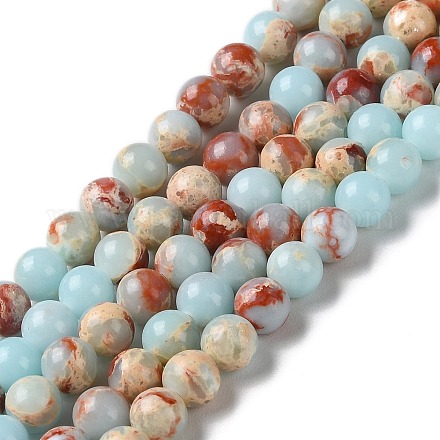 Synthetische imperiale Jaspis-gefärbte Perlenstränge X-G-D077-A01-01I-1