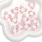 30Pcs Transparent Acrylic Beads, Flower, Pink, 22mm, Hole: 1mm