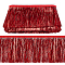 Tassel PET Polyester Ribbon Trim, Clothes Accessories, Red, 4 inch(100mm), 10m/pc