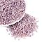 Picasso Glass Seed Beads, Rondelle, Round Hole, Dark Orchid, 2.5x1.5mm, Hole: 1.2~1.4mm, about 30000pcs/pound