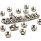Brass Rhinestone Spacer Beads, Grade A, Rondelle, Platinum Metal Color, Crystal AB, 9x4mm, Hole: 4mm