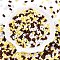 Opaque Acrylic Beads, Peanut, Mixed Color, 6.5x4x3mm, Hole: 1.5mm, about 199pcs/10g