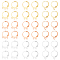 AHANDMAKER 90 Pcs Brass Leverback Earring French Hooks, 9 Styles Lever Back Earwires with 1/2/3 Open Loops Dangle Ear Wire for DIY Earring Making Jewelry