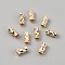 Brass Beads, Column, Golden, 6x3mm, Hole: 1.6mm