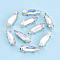 Sew on Rhinestone Montee Beads, with Brass Prong Settings, Garments Accessories, Teardrop, Crystal AB, 15x4.1x5mm, Hole: 1mm, about 1000pcs/bag