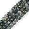 Natural Moss Agate Bead Strands, Round, Grade A, 6mm, Hole: 1mm, about 60pcs/strand, 14.76''(37.5cm)