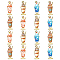 40Pcs 4 Styles Rack Plating Alloy Enamel Pendants, Cadmium Free & Nickel Free & Lead Free, Ice Cream, Mixed Color, 27x10x1.3mm, Hole: 1.8mm, 10pcs/style