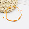  Colorful Beaded Bracelet Sweet and Cute Girl Style Adjustable Imitation Pearl Bracelet Versatile Bracelet