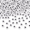 500Pcs Acrylic Beads, with Horizontal Hole, Letter, Flat Round, Letter R, 7x4mm, Hole: 1mm