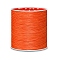Round Waxed Polyester Cords, Twisted Cord, Dark Orange, 0.5mm, about 115.92 yards(106m)/roll