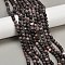 Natural Plum Blossom Jasper Beads Strands, Round, 6.5mm, Hole: 1mm, about 62pcs/strand, 15.04~15.08''(38.2~38.3cm)