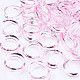 透明アクリル指輪  ツイスト  ピンク  usサイズ6 3/4(17.1mm) RJEW-T010-01C-1