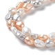 Fili di perle di perle d'acqua dolce coltivate naturali PEAR-Z002-30-3