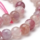 Brins de perles de tourmaline rouge natura G-D0008-01-6mm-3