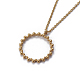 (Vente d'usine de fêtes de bijoux) 304 colliers pendentifs en acier inoxydable NJEW-E141-32-3