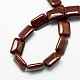 Rectangle Shaped Natural Red Jasper Beads Strands G-S112-10-2
