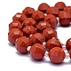 Los abalorios rojos jaspe hebras naturales G-K306-A25-10mm-3