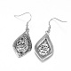 316 Surgical Stainless Steel Dangle Earrings EJEW-K042-24AS-2