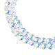 Chapelets de perles en verre transparent électrolytique EGLA-N002-38-C01-3