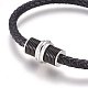 Leather Cord Bracelets BJEW-F349-07BP-3