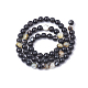 Chapelets de perle en coquille noire SSHEL-Q300-078B-3