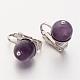Natural Gemstone Clip-on Earrings EJEW-JE02128-3