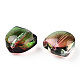 Pulvériser perles de verre transparentes peintes GLAA-T022-26-4