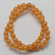 Imitation Amber Resin Round Bead Strands for Buddhist Jewelry Making RESI-E006-03-8mm-1
