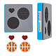 SUPERDANT Basketball Leather Wooden Die Cuts Basketball Heart Dangle Earrings Cutting Dies Keychain Leather Craft Hairband Cutting Machine Faux Leather Dies for Women Girls Jewelry DIY Gifts DIY-SD0001-87B-01-1