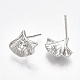 Accessoires de clous d'oreilles en laiton KK-S350-049P-2